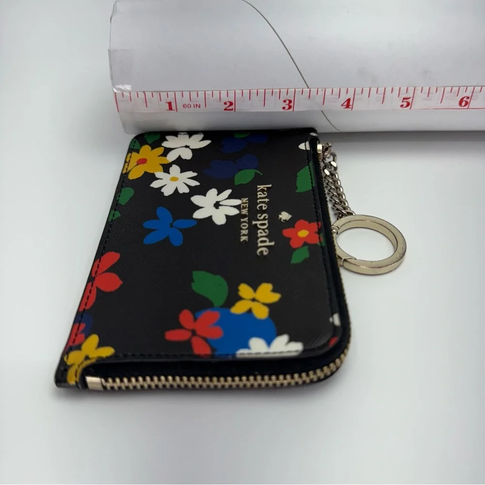 Kate Spade New York Staci Sailing Floral Cameron Medium L-Zip Cardholder - Picture 11 of 11